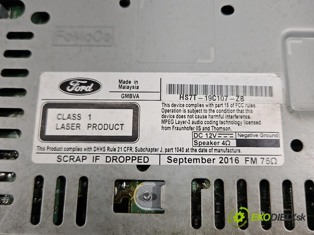 Ford Fusion USA 2012-2020 2.0 EcoBoost: 245KM automatic 180 kW 1999 cm3 4- Radio originál HS7T-19C107-ZB