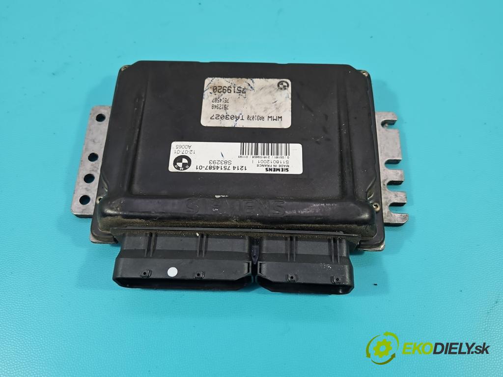 Mini One I 2000-2006 1.6 16V 90 HP manual 66 kW 1598 cm3 3- riadiaca jednotka motora 7514587