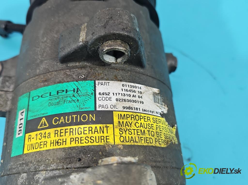 Mini One I 2000-2006 1.6 16V 90 HP manual 66 kW 1598 cm3 3- Kompresor: klimatizácie 01139014 (Kompresor klimatizácie)