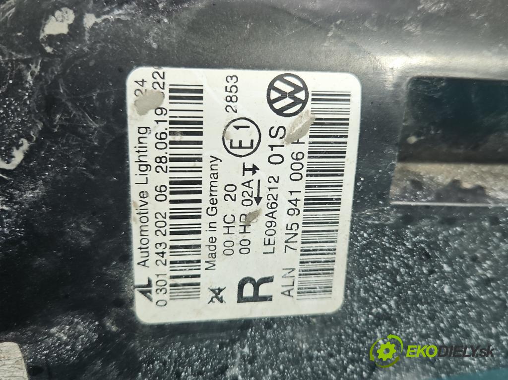 Seat Alhambra II 2010-2020 2.0 tdi 116 HP manual 85 kW 1968 cm3 5- Reflektor: pravý 7N5941006F (Svetlo predné pravé)