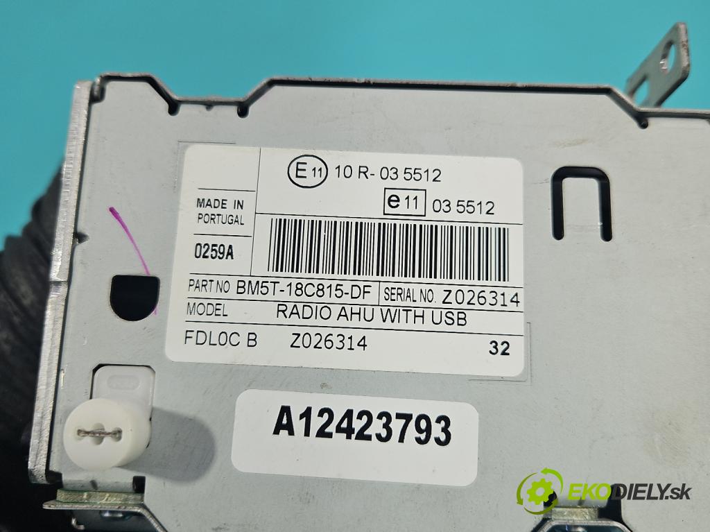 Ford Focus Mk3 2010-2018 1.6 16V 105 HP manual 77 kW 1596 cm3 5- Radio originál BM5T-18C815-DF
