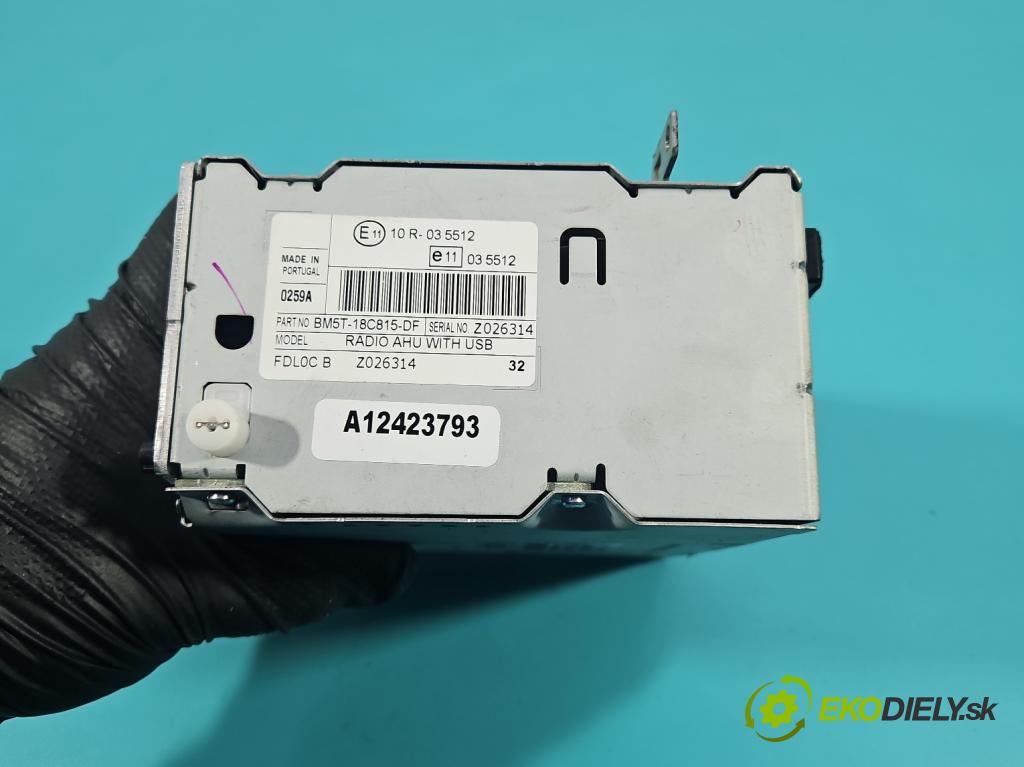 Ford Focus Mk3 2010-2018 1.6 16V 105 HP manual 77 kW 1596 cm3 5- Radio originál BM5T-18C815-DF