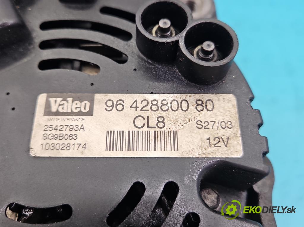 Citroen Xsara Picasso 2.0 16V 136 HP automatic 100 kW 1997 cm3 5- Alternator 9642880080 (Alternátor)