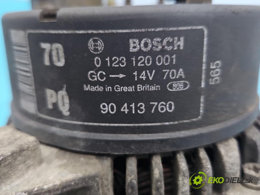 Opel Corsa B 1993-1999 1.4 60 HP manual 44 kW 1389 cm3 3- Alternator 0123120001 (Alternátor)