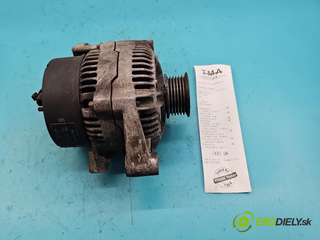 Opel Corsa B 1993-1999 1.4 60 HP manual 44 kW 1389 cm3 3- Alternator 0123120001 (Alternátor)