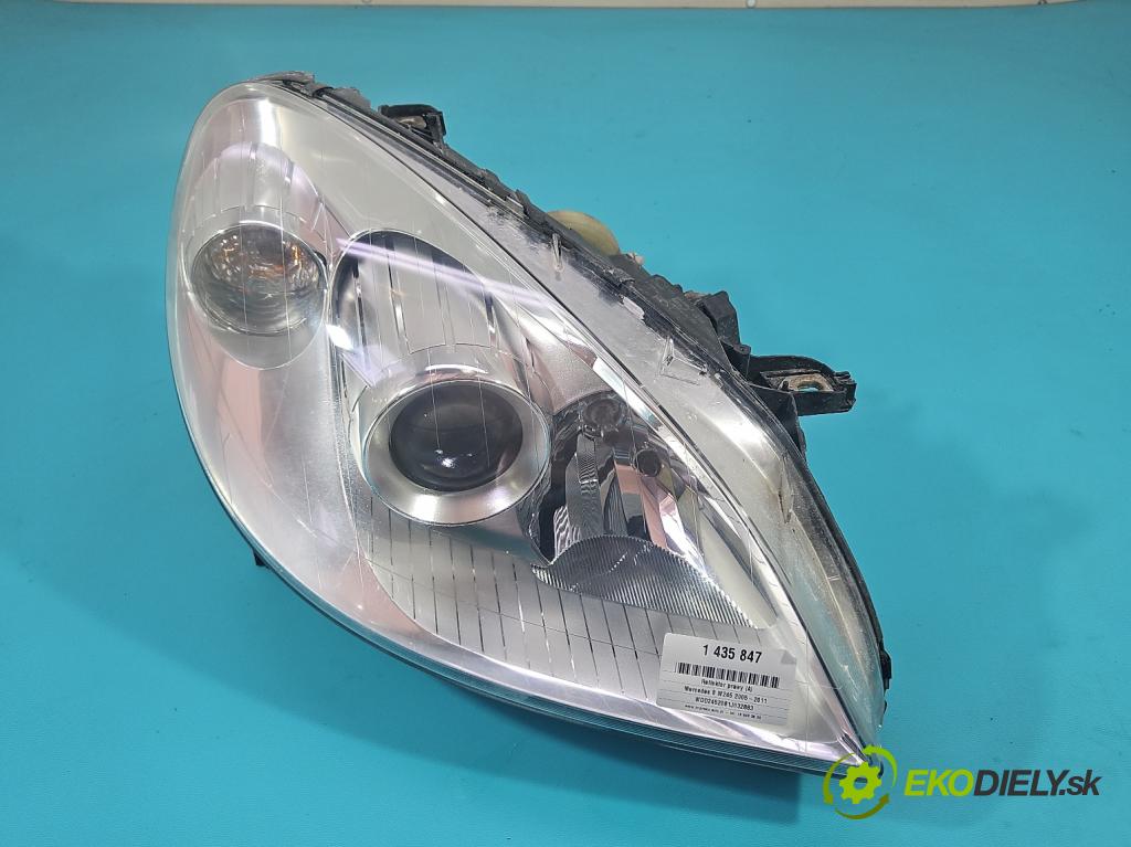 Mercedes B W245 2005-2011 2.0 cdi 140 HP automatic 103 kW 1992 cm3 5- Reflektor: pravý A1698201861 (Svetlo predné pravé)