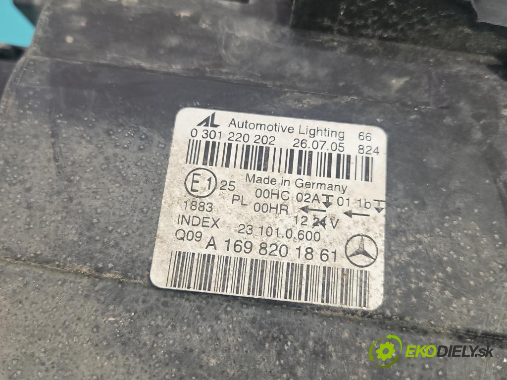 Mercedes B W245 2005-2011 2.0 cdi 140 HP automatic 103 kW 1992 cm3 5- Reflektor: pravý A1698201861 (Svetlo predné pravé)