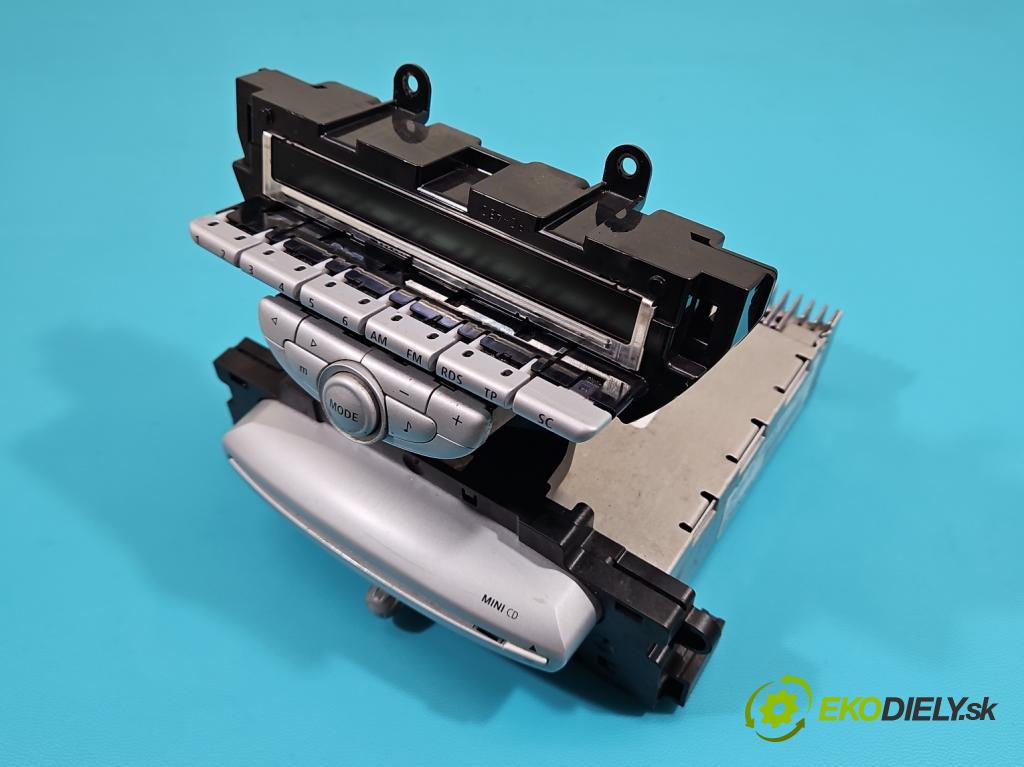 Mini One II 2006-2013 1.4 16V 95 HP manual 70 kW 1397 cm3 3- Radio originál 3454566