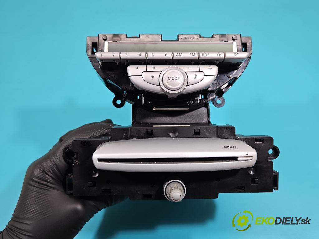 Mini One II 2006-2013 1.4 16V 95 HP manual 70 kW 1397 cm3 3- Radio originál 3454566
