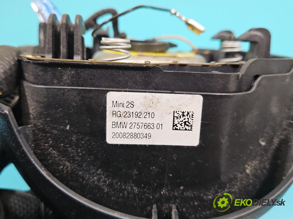 Mini One II 2006-2013 1.4 16V 95 HP manual 70 kW 1397 cm3 3- airbag vzduch: Řidiči: 2757663 (Airbag)
