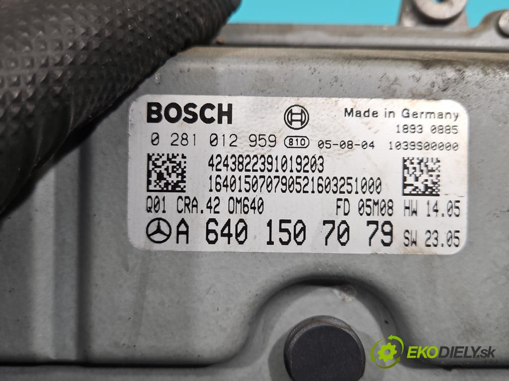 Mercedes B W245 2005-2011 2.0 cdi 140 HP automatic 103 kW 1992 cm3 5- riadiaca jednotka motora 0281012959