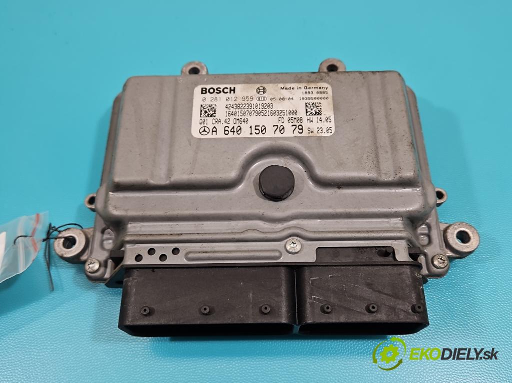 Mercedes B W245 2005-2011 2.0 cdi 140 HP automatic 103 kW 1992 cm3 5- riadiaca jednotka motora 0281012959