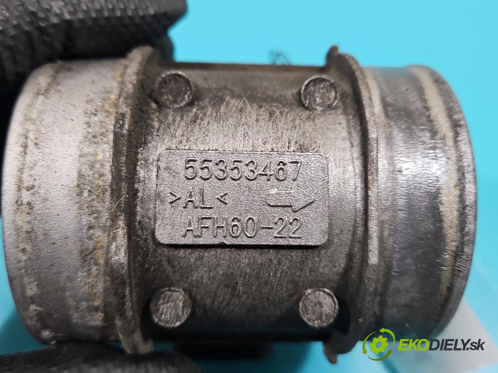 Fiat Croma II 2005-2010 2.2 16V 147 HP manual 108 kW 2198 cm3 5- průtokoměr: 12579352 (Váha vzduchu)