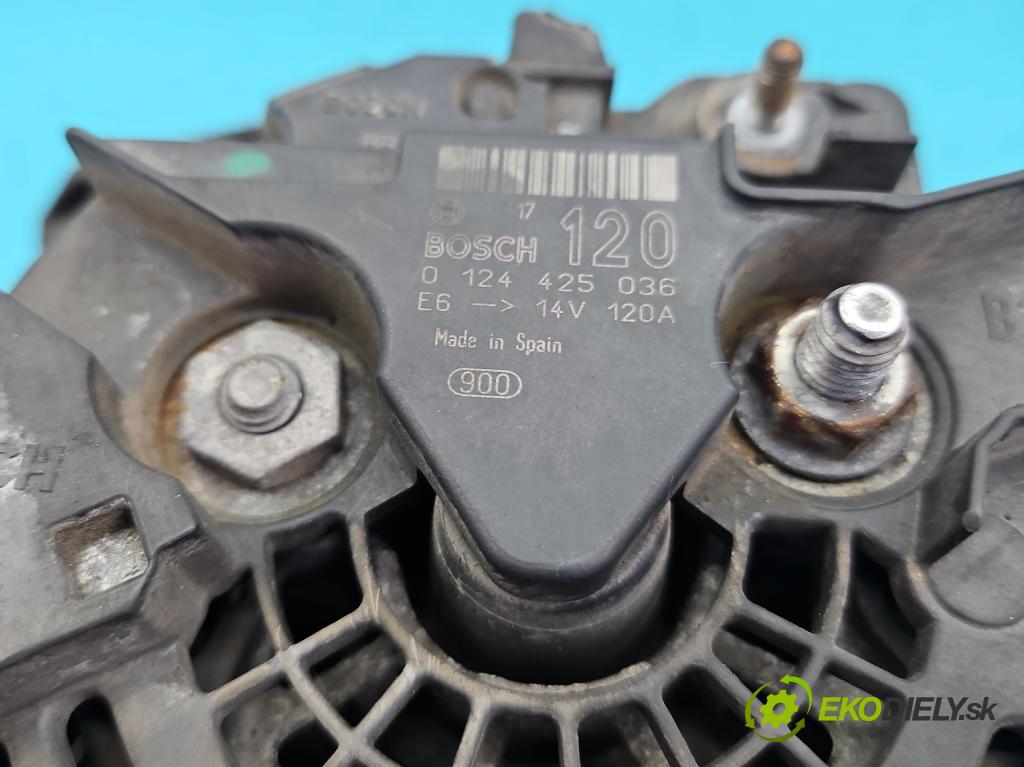 Fiat Croma II 2005-2010 2.2 16V 147 HP manual 108 kW 2198 cm3 5- Alternator 0124425036 (Alternátor)