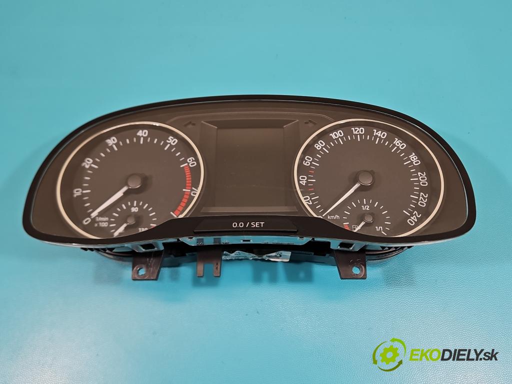 Skoda Fabia III 2014- 2021 1.2 TSI 90 HP manual 66 kW 1197 cm3 5- prístrojovka/ budíky 6V0920740B (Prístrojová doska, displej)