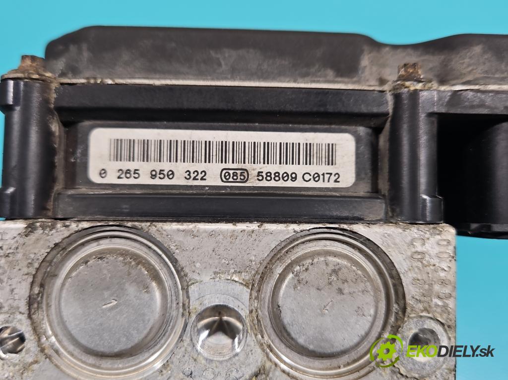 Mercedes B W245 2005-2011 2.0 cdi 140 HP automatic 103 kW 1992 cm3 5- čerpadlo abs 0265950322 (Pumpa ABS)