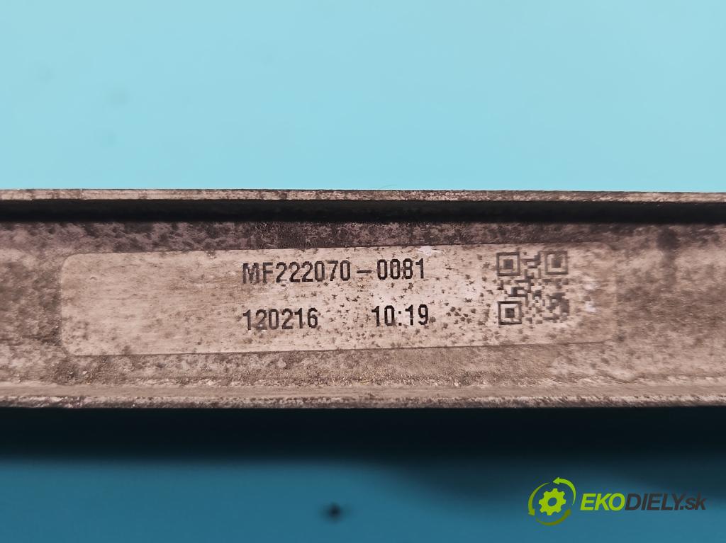 Toyota Auris I 2006-2013 1.8 16V 99 HP automatic 73 kW 1798 cm3 5- chladič voda: MF222070-0081 (Chladič vody)