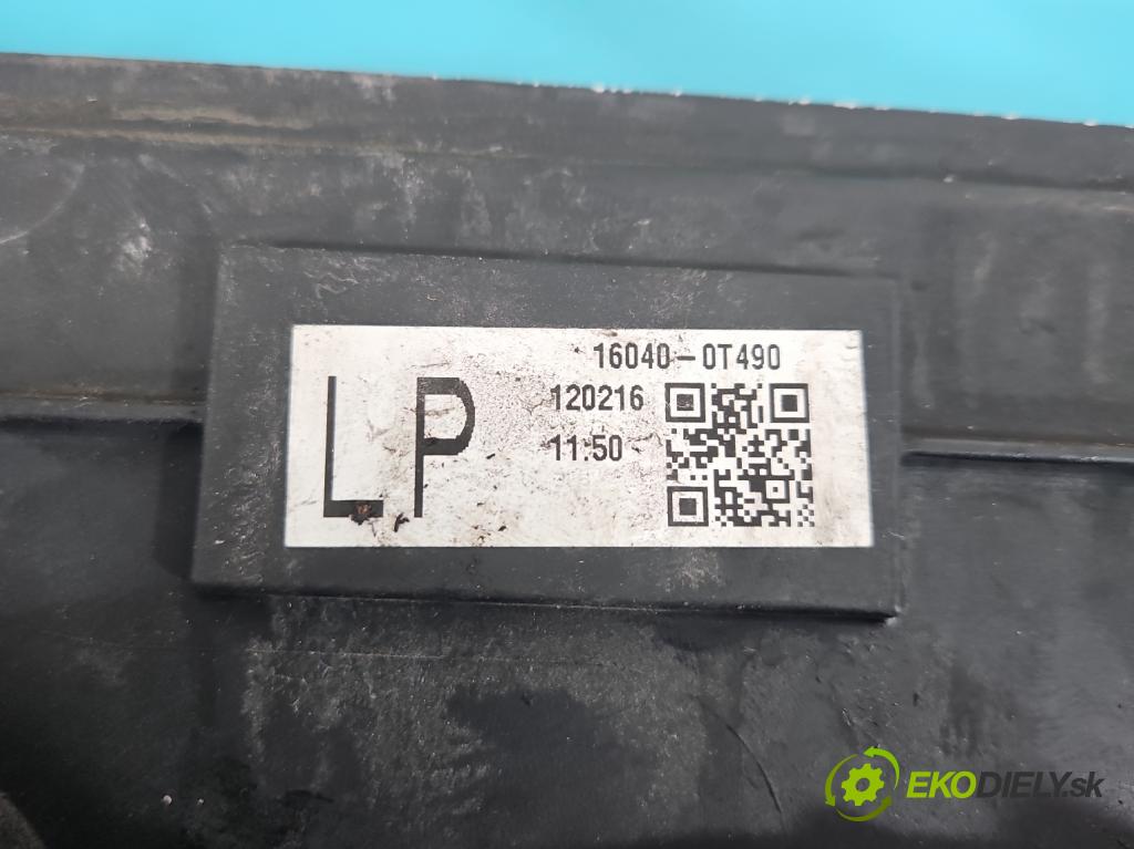 Toyota Auris I 2006-2013 1.8 16V 99 HP automatic 73 kW 1798 cm3 5- Ventilátor chladiča 16040-0T490