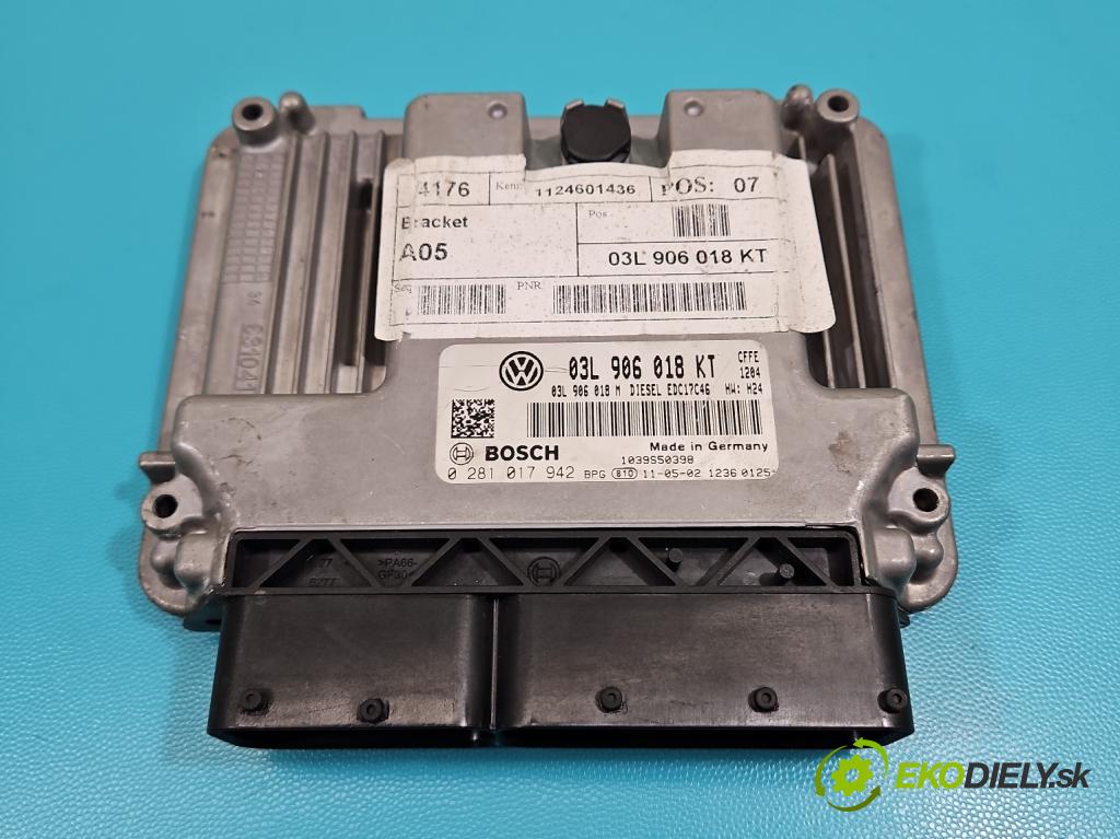 Seat Alhambra II 2010-2020 2.0 tdi 116 HP manual 85 kW 1968 cm3 5- riadiaca jednotka motora 03L906018KT