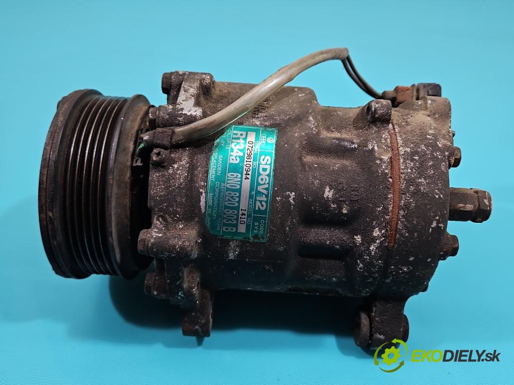 Vw Lupo 1.4 16V 75 HP manual 55 kW 1390 cm3 3- Kompresor: klimatizácie 6N0820803B (Kompresor klimatizácie)