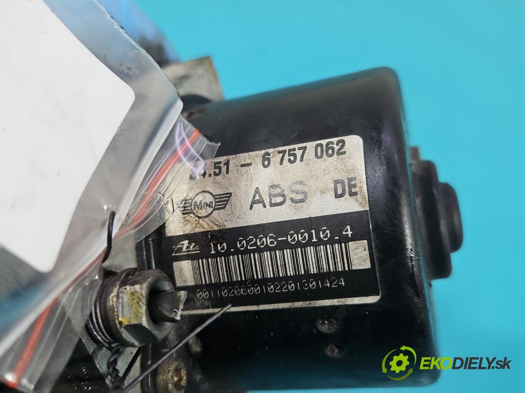 Mini One I 2000-2006 1.6 16V 90 HP manual 66 kW 1598 cm3 3- čerpadlo abs 34.51-6757062 (Pumpa ABS)