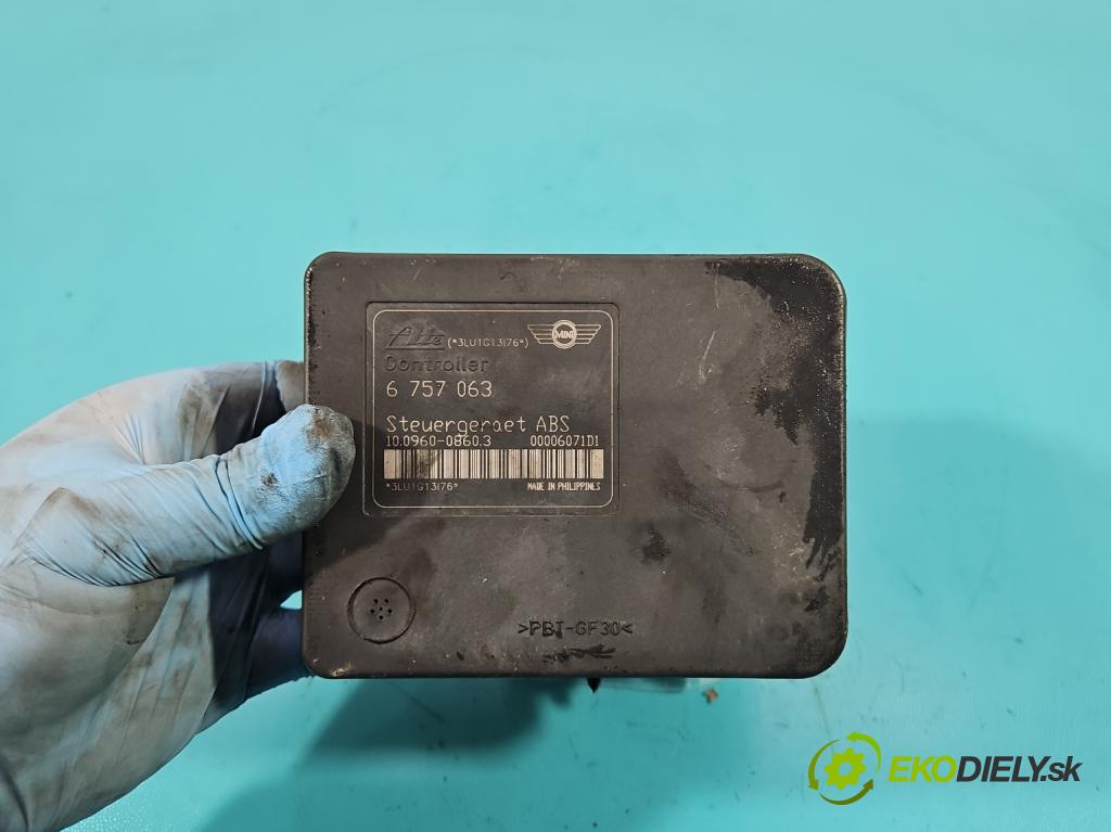 Mini One I 2000-2006 1.6 16V 90 HP manual 66 kW 1598 cm3 3- čerpadlo abs 34.51-6757062 (Pumpa ABS)