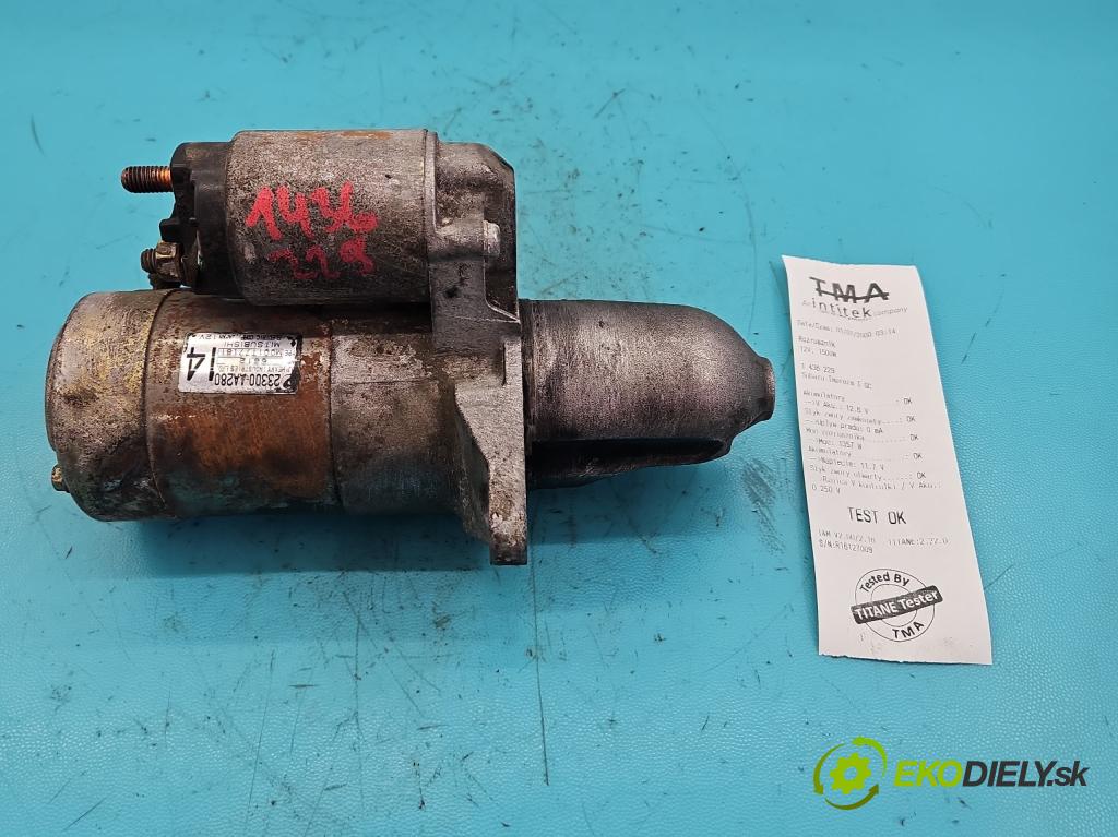 Subaru Impreza I GC 1993-2000 2.0 boxer 116 HP manual 85 kW 1994 cm3 5- štartér 23300AA280 (Štartér)
