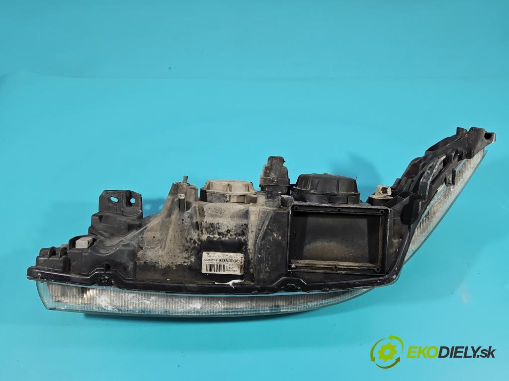 Renault Laguna II 2001-2007 2.0 16V 140 HP manual 103 kW 1998 cm3 5- Reflektor: pravý 8200002847 (Svetlo predné pravé)