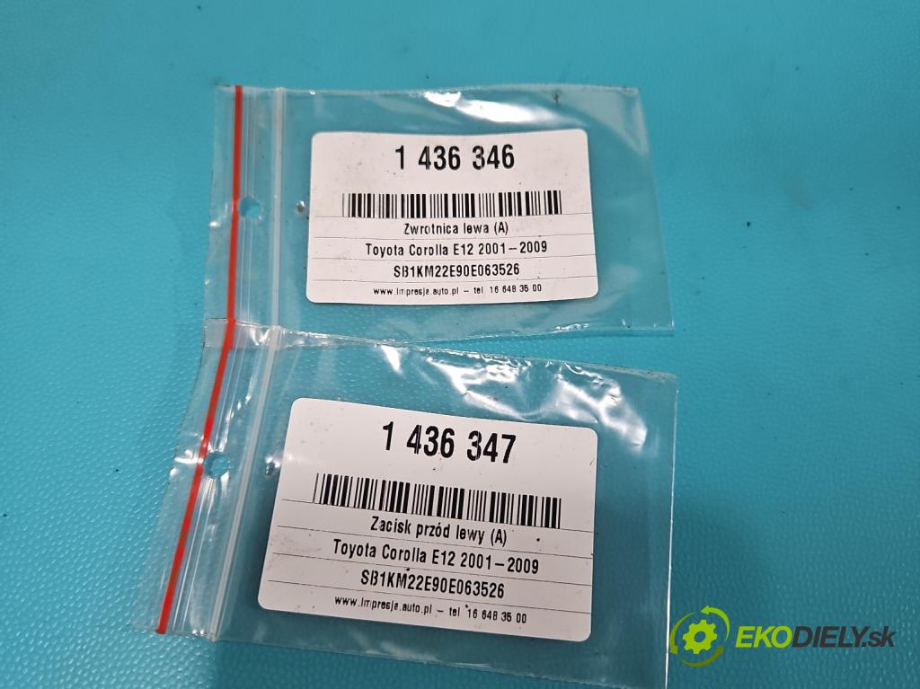 Toyota Corolla E12 2001-2009 1.4 vvti 97KM manual 71 kW 1398 cm3 5- náboj ľavé  (Náboj)