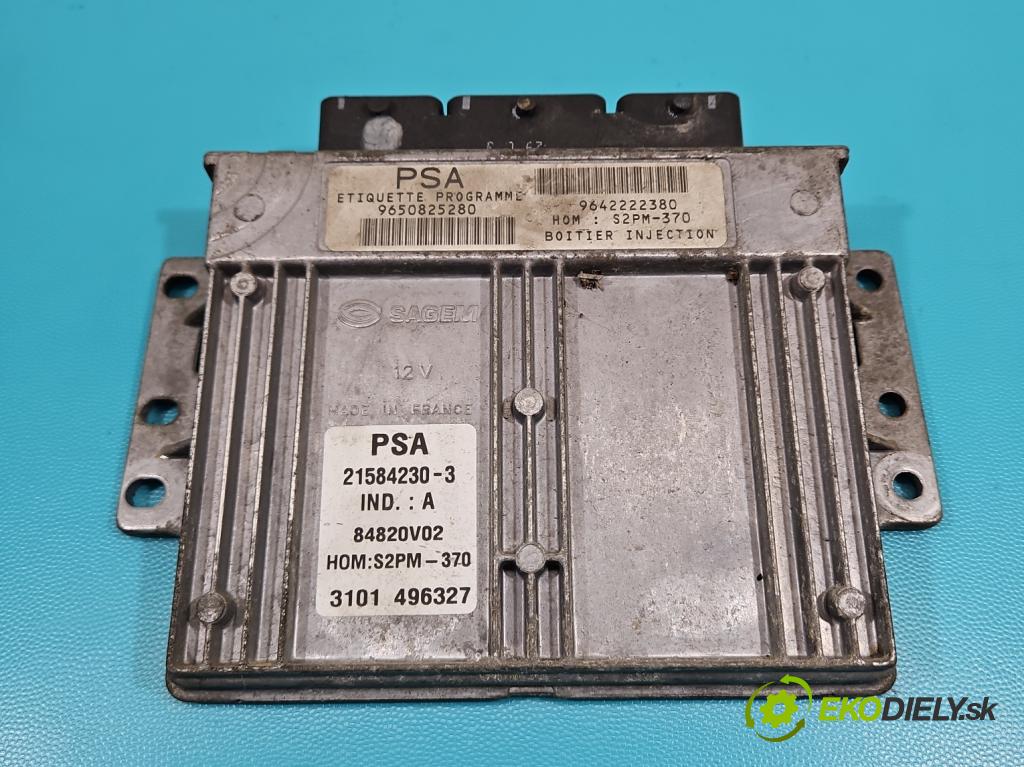 Citroen C3 I 2002-2009 1.4 8V 73 HP manual 54 kW 1360 cm3 5- riadiaca jednotka motora 9650825280