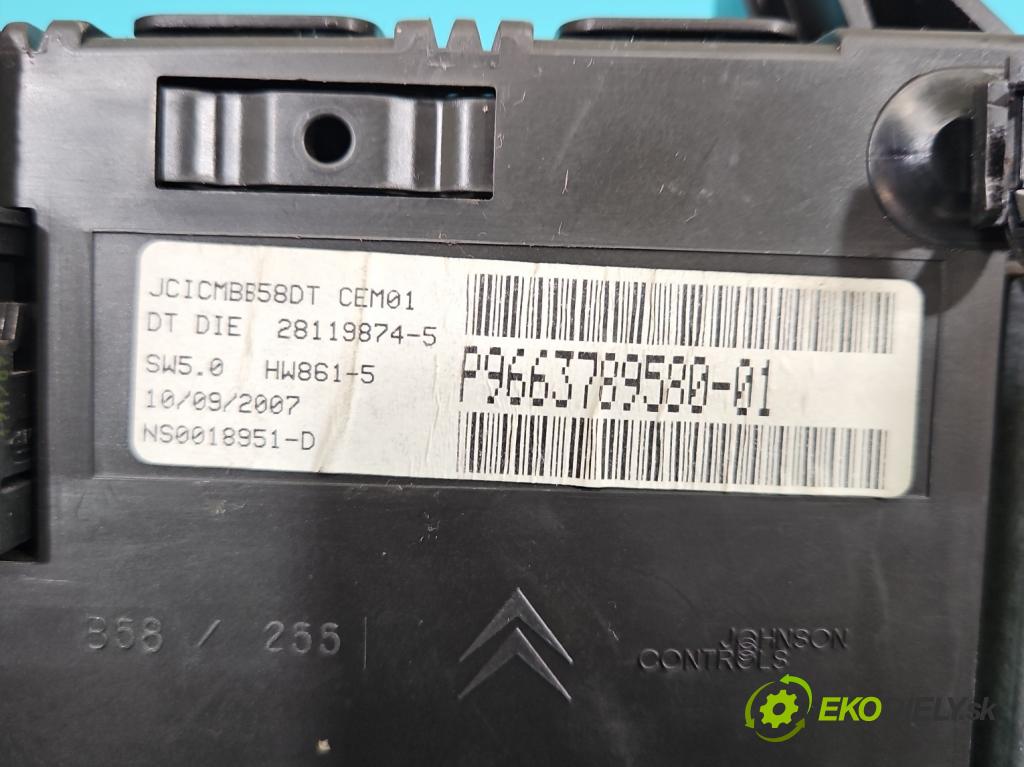 Citroen C4 Picasso I 2006-2013 2.0 hdi 136 HP automatic 100 kW 1997 cm3 5- prístrojovka/ budíky P9663789580-01 (Prístrojová doska, displej)