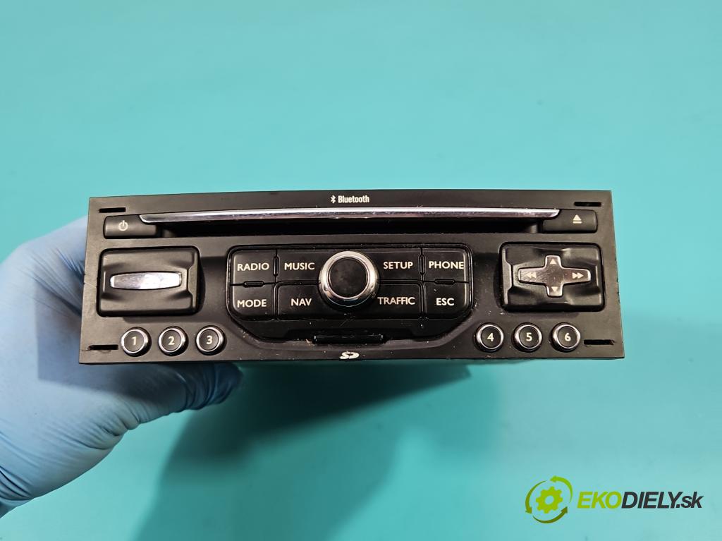 Citroen C4 Picasso I 2006-2013 2.0 hdi 136 HP automatic 100 kW 1997 cm3 5- Radio originál 96778659XT