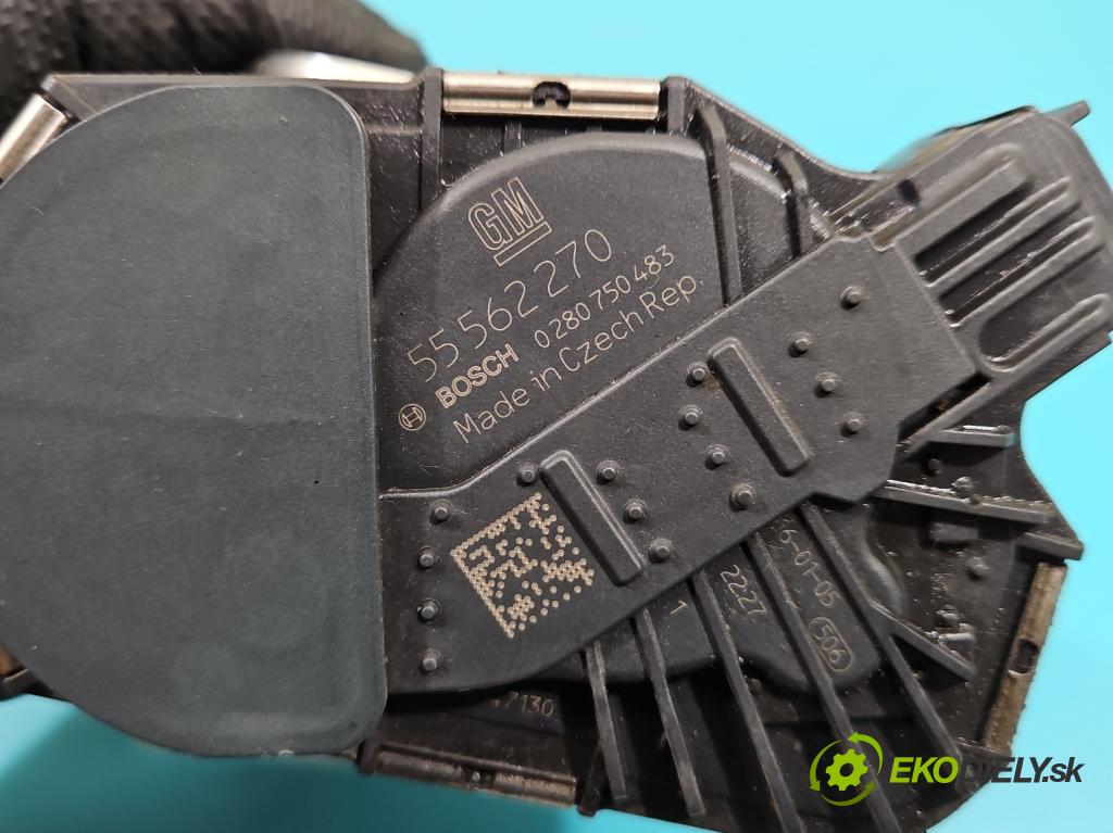 Opel Corsa E 2014-2019 1.4 16V 75 HP manual 55 kW 1398 cm3 3- klapka 55562270 (Škrtiaca klapka)