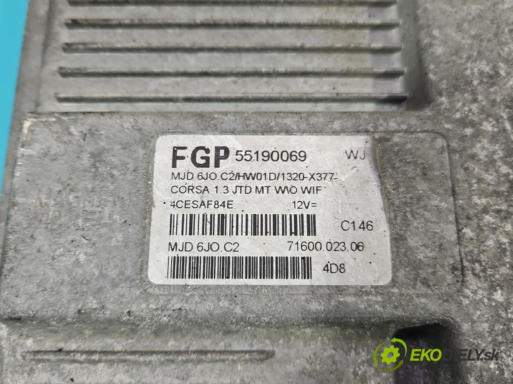 Opel Corsa C 2000-2006 1,3.0 cdti 69KM manual 51 kW 1248 cm3 5- riadiaca jednotka motora 55190069