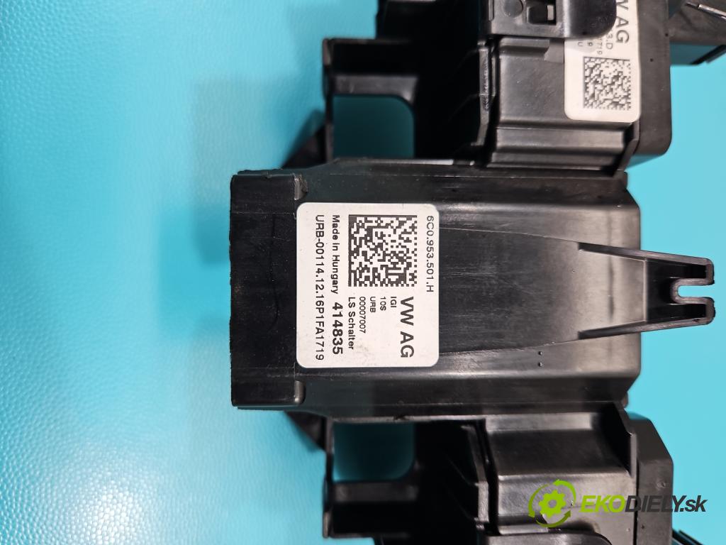Skoda Fabia III 2014- 2021 1.2 TSI 90 HP manual 66 kW 1197 cm3 5- prepínač komplex: 6C0953501H (Prepínacie páčky pod volantom)