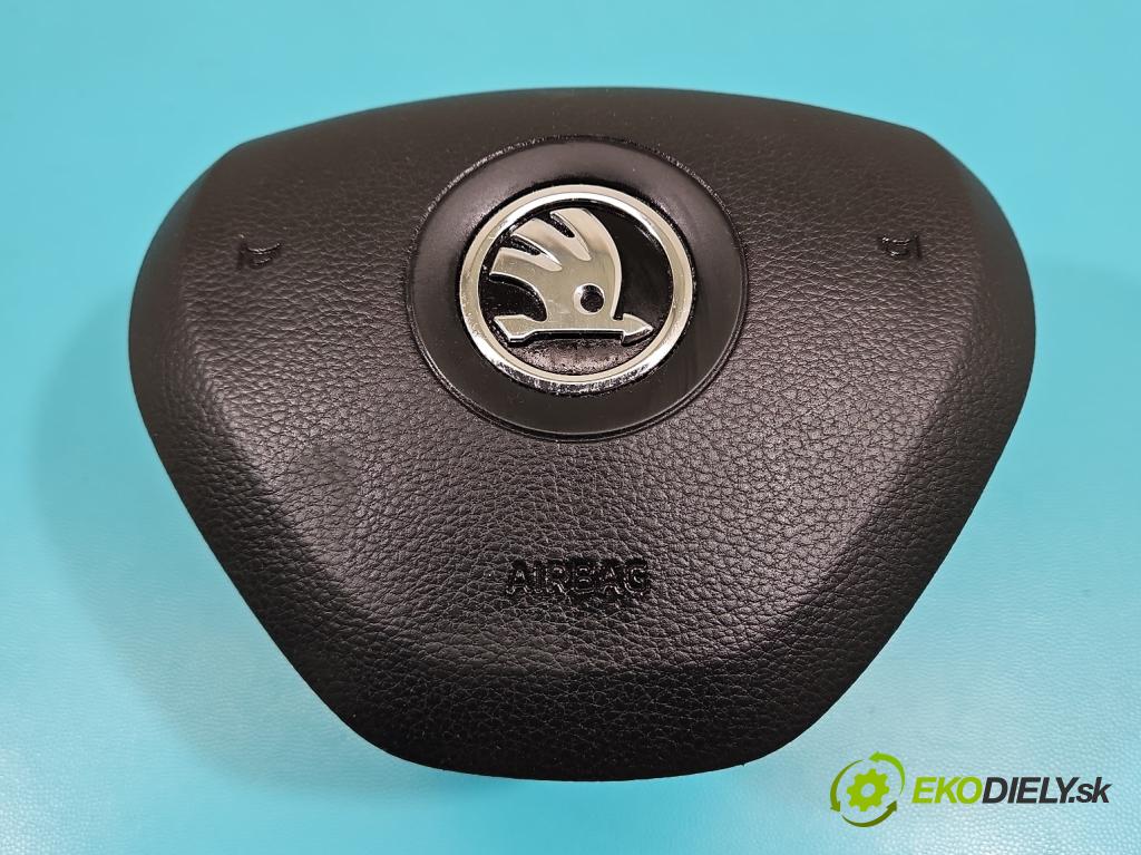 Skoda Fabia III 2014- 2021 1.2 TSI 90 HP manual 66 kW 1197 cm3 5- airbag vzduch: Řidiči: 6V0880201A (Airbag)