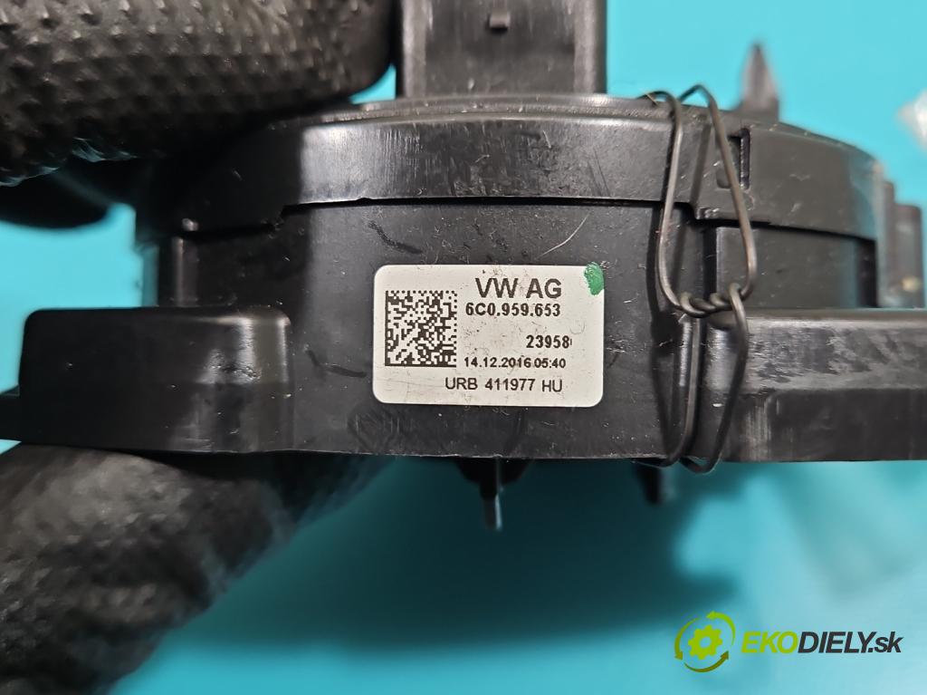 Skoda Fabia III 2014- 2021 1.2 TSI 90 HP manual 66 kW 1197 cm3 5- Páska: airbag 6C0959653 (Airbag)