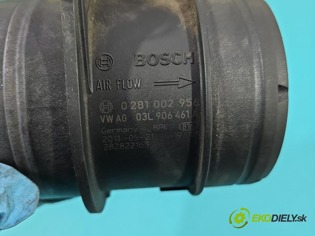 Seat Alhambra II 2010-2020 2.0 tdi 116 HP manual 85 kW 1968 cm3 5- průtokoměr: 0281002956 (Váha vzduchu)