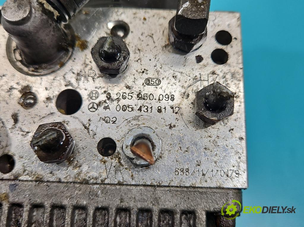 Mercedes E W211 2002-2009 2,2.0 cdi 122 HP automatic 90 kW 2148 cm3 4- čerpadlo abs 0265250098 (Pumpa ABS)