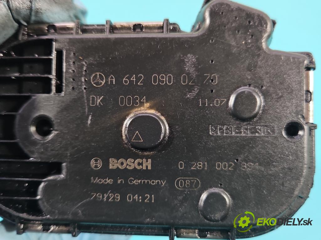 Mercedes S W221 2005-2013 3.0 CDI 211KM automatic 155 kW 2987 cm3 4- klapka A6420900270 (Škrtiaca klapka)