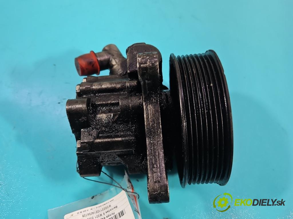 Mercedes S W221 2005-2013 3.0 CDI 211KM automatic 155 kW 2987 cm3 4- čerpadlo posilovač A0044668901 (Servočerpadlo, pumpa riadenia)