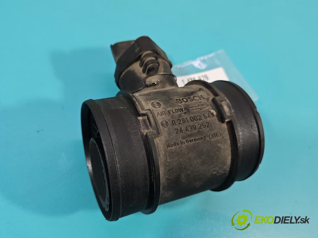 Opel Corsa C 2000-2006 1,3.0 cdti 69KM manual 51 kW 1248 cm3 5- průtokoměr: 0281002549 (Váha vzduchu)