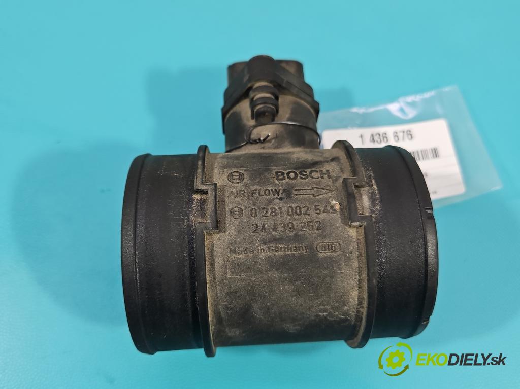 Opel Corsa C 2000-2006 1,3.0 cdti 69KM manual 51 kW 1248 cm3 5- průtokoměr: 0281002549 (Váha vzduchu)