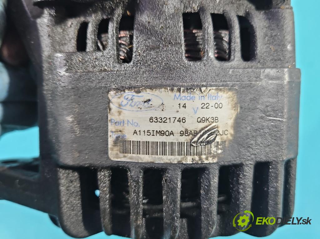 Ford Focus Mk1 1998-2004 1.8 tddi 90 HP manual 66 kW 1753 cm3 5- Alternator  (Alternátor)