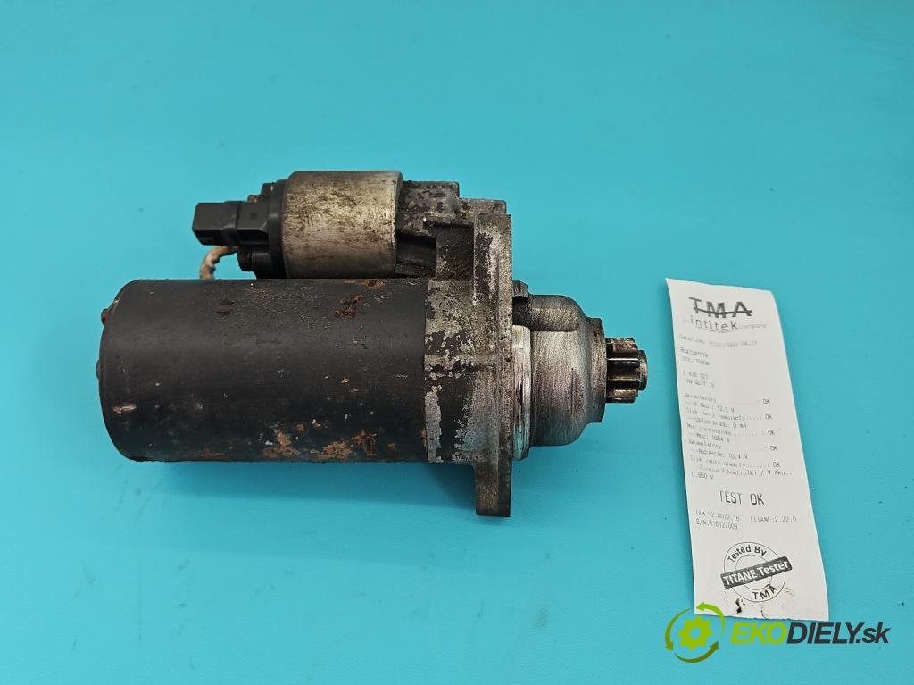 Vw Golf IV 1997-2003 1.9 tdi 90 HP manual 66 kW 1896 cm3 5- štartér  (Štartér)