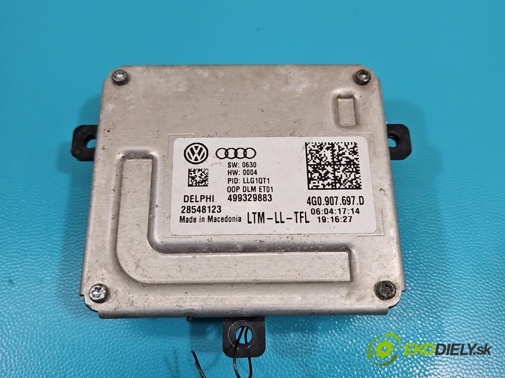 Skoda Octavia III 2013- 1.6 tdi 105 HP manual 77 kW 1598 cm3 5- střídač: xenon 4G0907697D (Riadiaca jednotka xenónu)