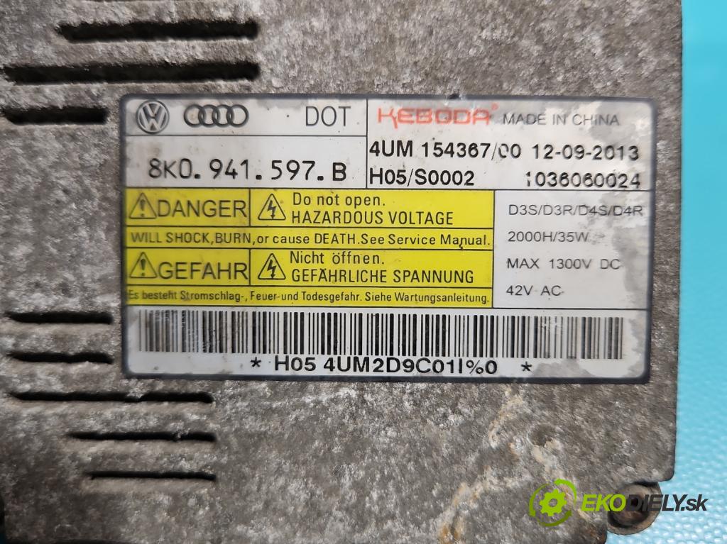 Skoda Octavia III 2013- 1.6 tdi 105 HP manual 77 kW 1598 cm3 5- střídač: xenon 8K0941597B (Riadiaca jednotka xenónu)