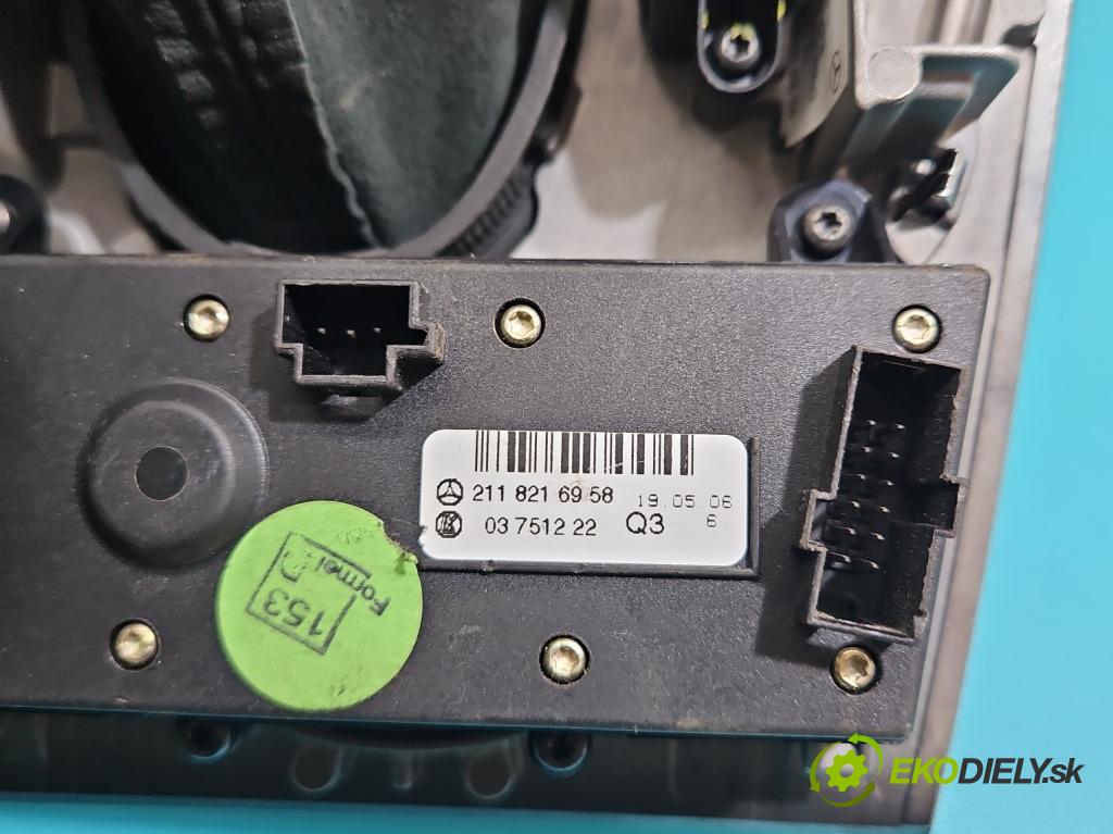 Mercedes E W211 2002-2009 2,2.0 cdi 122 HP automatic 90 kW 2148 cm3 4- Páka: Změny: stupeň,rýchlosť 2112673124 (Rýchlostná páka (kulisa))