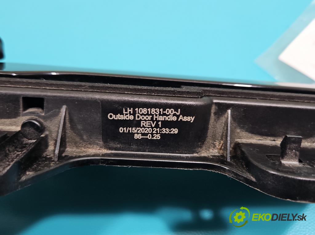 Tesla Model 3 2017- 0.0b: automatic 377 kW  4- rukoväť predné ľavé mimo: 1081831-00-J (Vonkajšie predné ľavé)