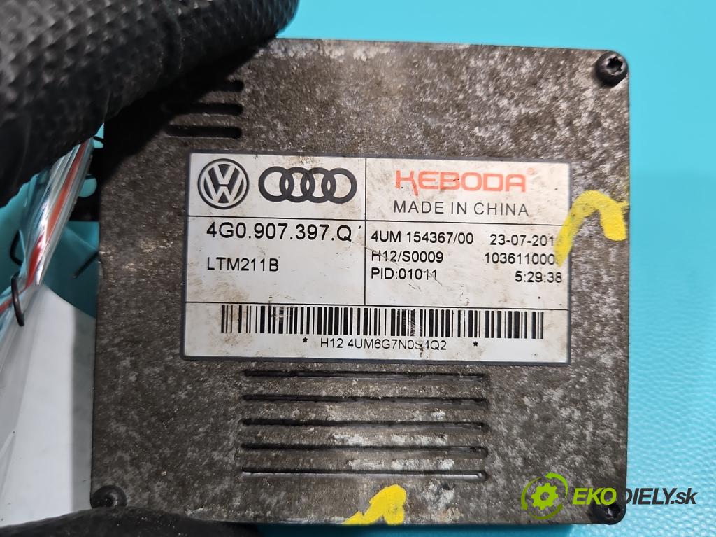 Skoda Superb III 2015-2024 1.8 TSI 179KM automatic 132 kW 1798 cm3 5- střídač: xenon 4G0907397Q (Riadiaca jednotka xenónu)